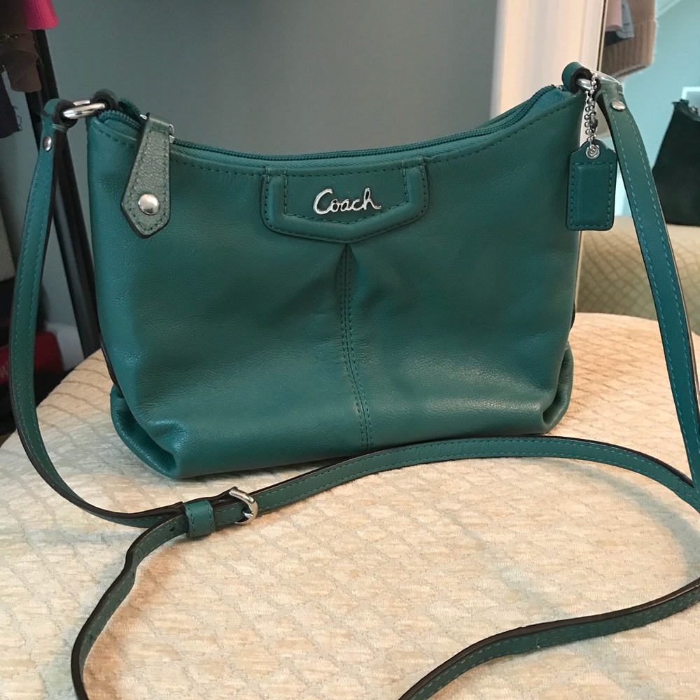 Green Coach Crossbody Bag
